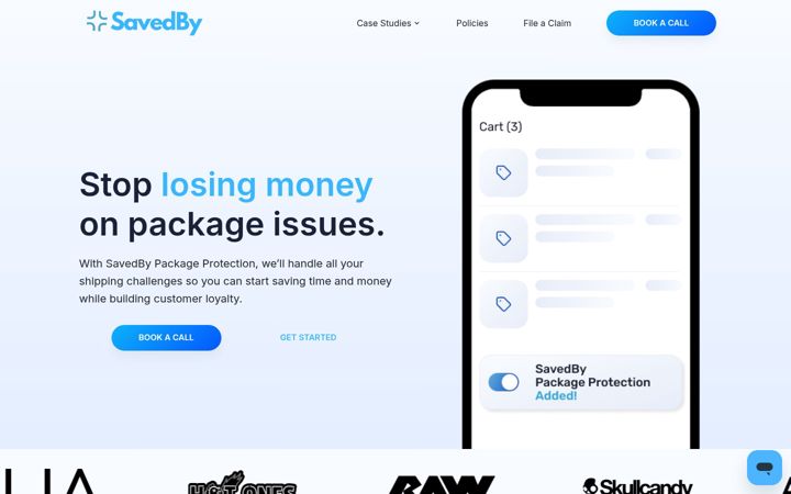 Screenshot of savedby.io