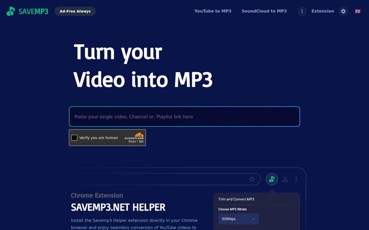 Screenshot of savemp3.net