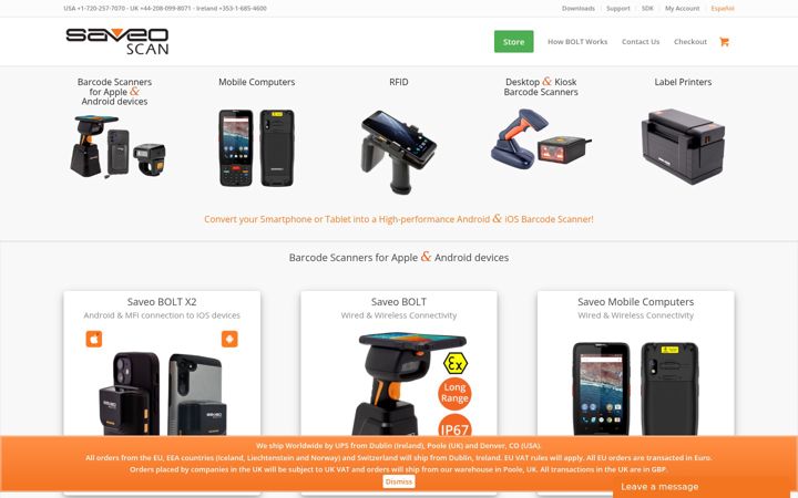 Snimka zaslona za saveoscan.com