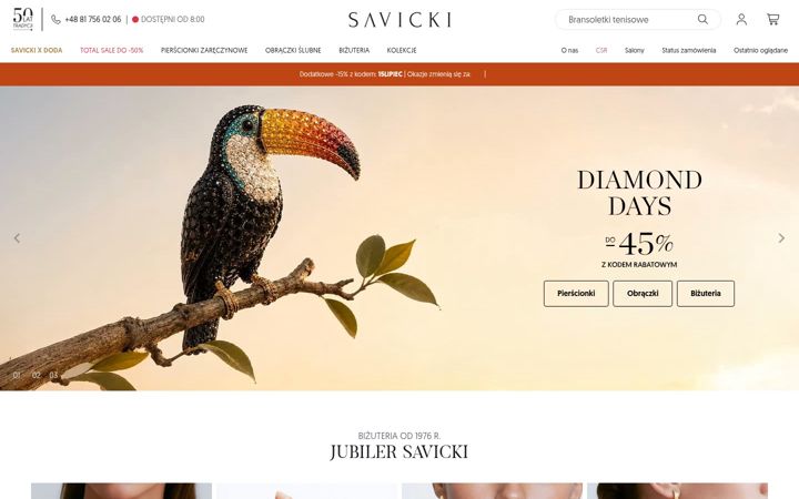 Screenshot of savicki.pl