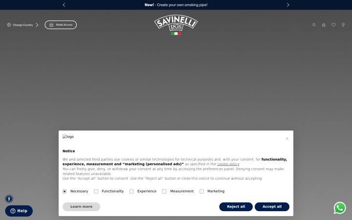Screenshot of savinelli.it