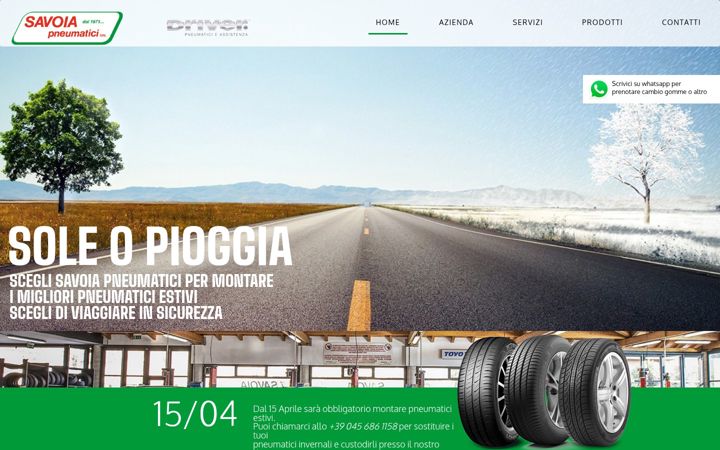 Screenshot di savoia-pneumatici.it