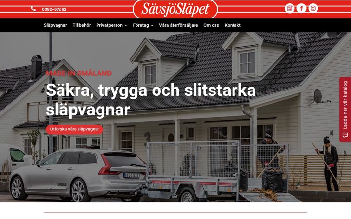 Ekrano kopija savsjoslapet.se