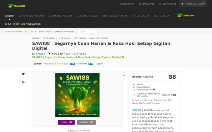 Posnetek zaslona sawi88.net