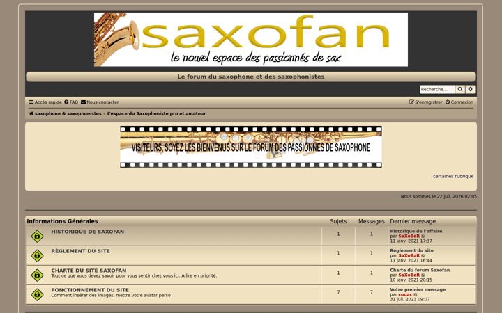 Screenshot of saxofan.eu