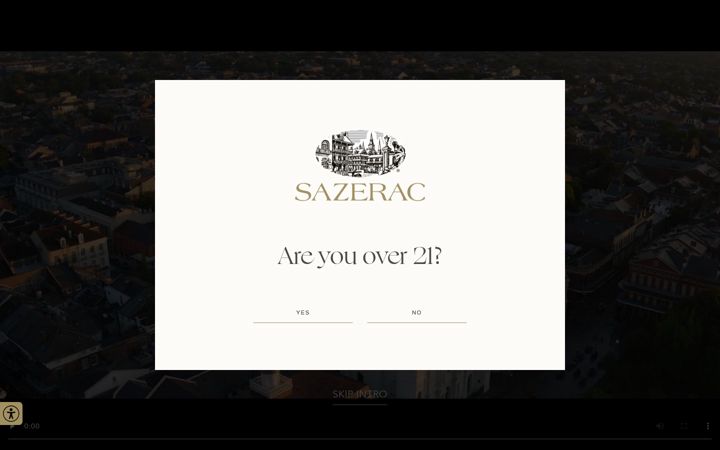 Screenshot of sazerac.com
