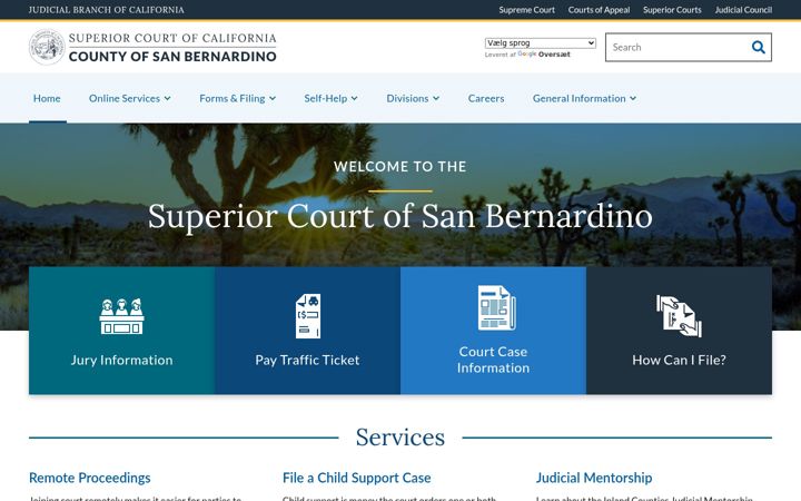Screenshot of sb-court.org