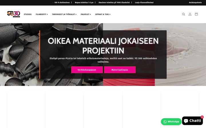 Screenshot ta' sb3dworks.com
