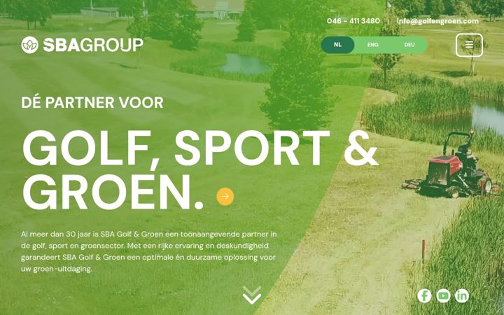 Zrzut ekranu sbagolfengroen.com