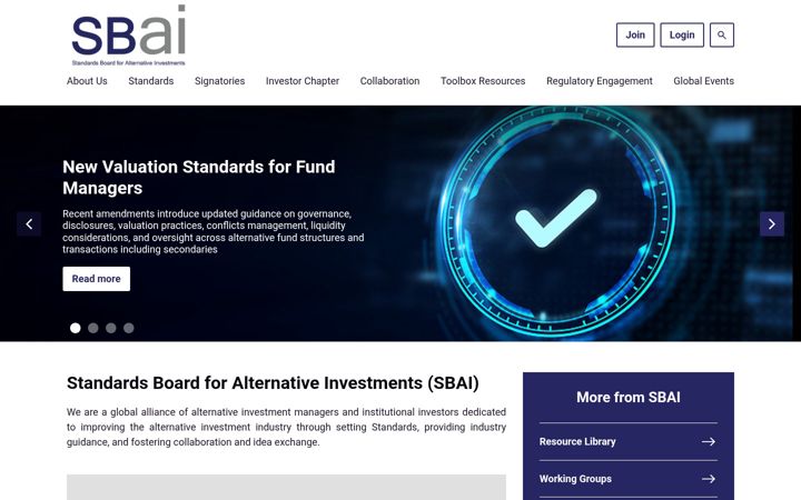 Screenshot of sbai.org