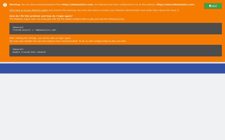 Screenshot of sbbanalytics.com
