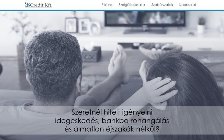 Screenshot of sbcredit.hu