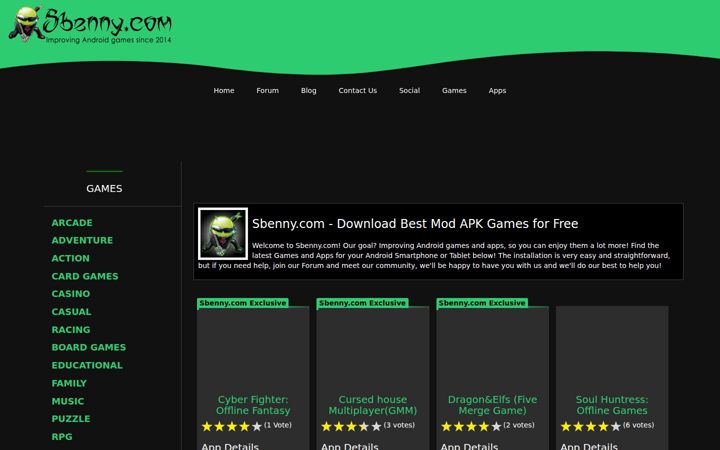 Screenshot of sbenny.com