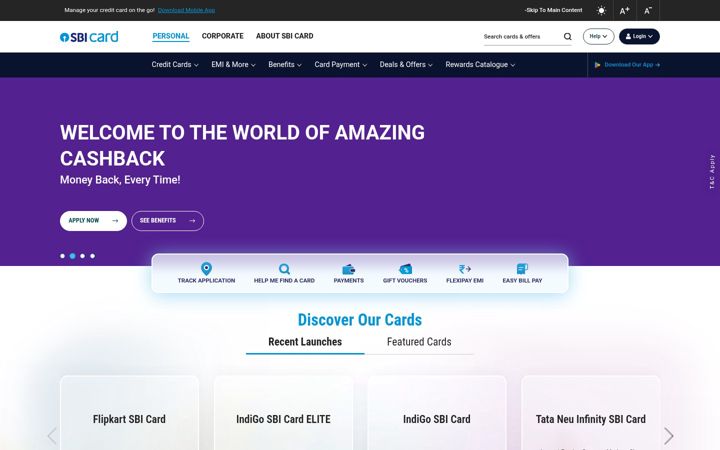 Zrzut ekranu sbicard.com