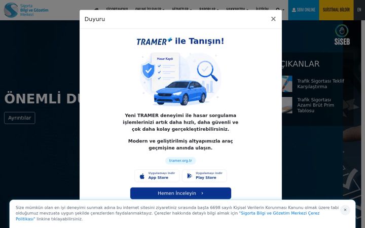 Screenshot of sbm.org.tr