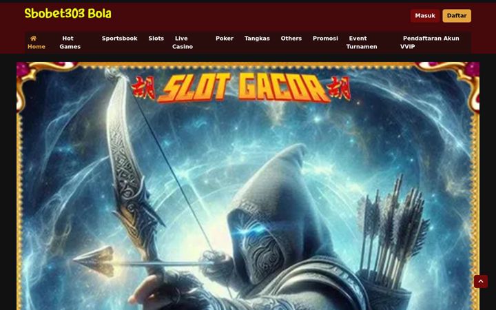 Screenshot of sbobet303bola.com