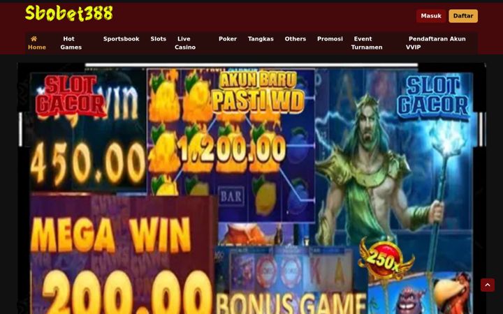 Screenshot of sbobet388.com