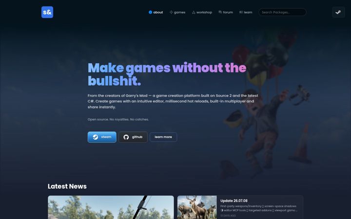 Screenshot of sbox.game