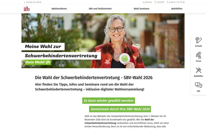 Screenshot of sbv-wahl.de