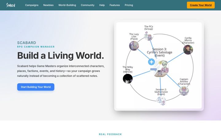 Screenshot of scabard.com
