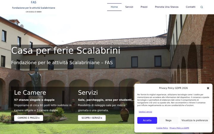 Skærmbillede af scalabrinifaspiacenza.it