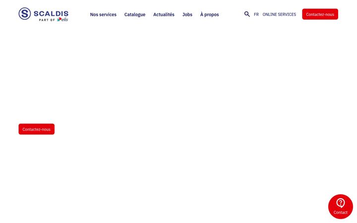 Screenshot stránky scaldis.be