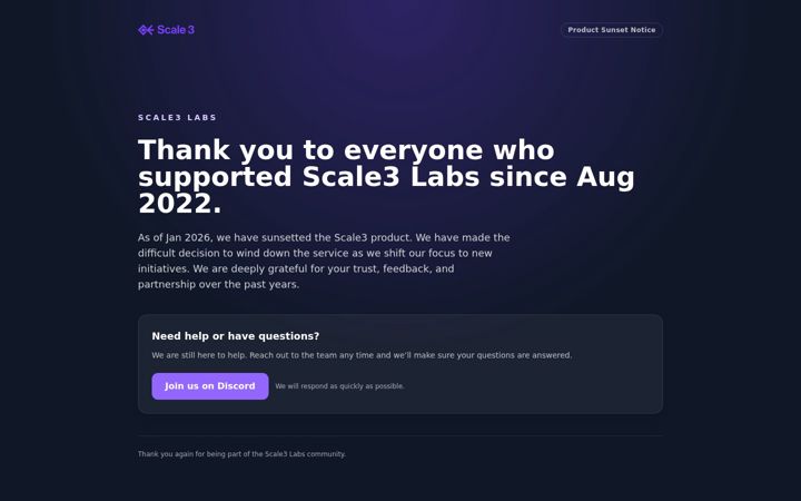 Screenshot of scale3labs.com