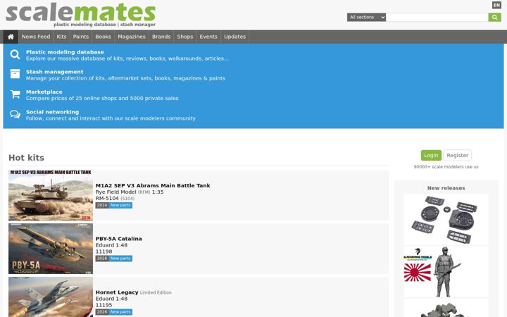 Screenshot di scalemates.com