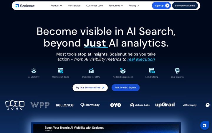 Screenshot of scalenut.com