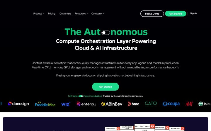 Screenshot von scaleops.com