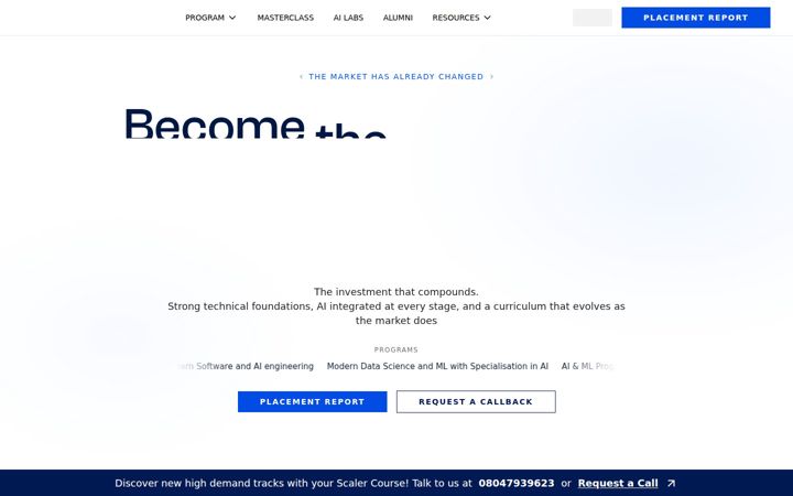 Snimka zaslona za scaler.com