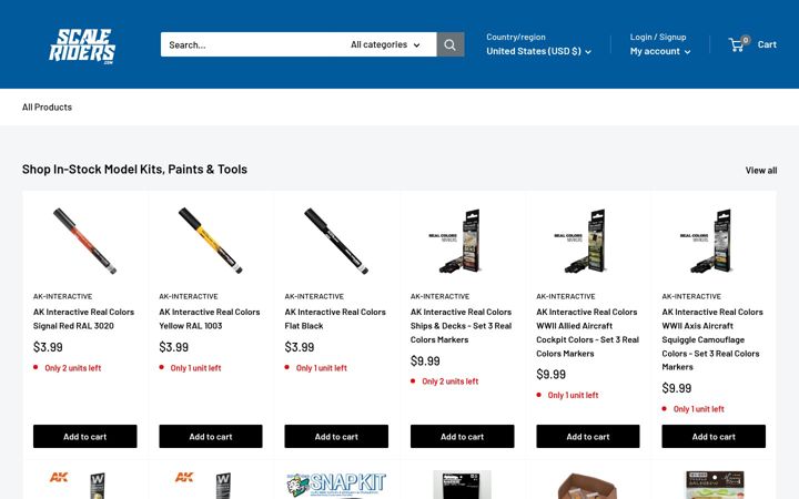 Screenshot of scaleriders.com