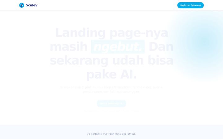 Screenshot of scalev.com