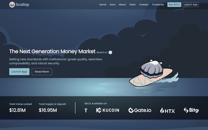 Screenshot of scallop.io