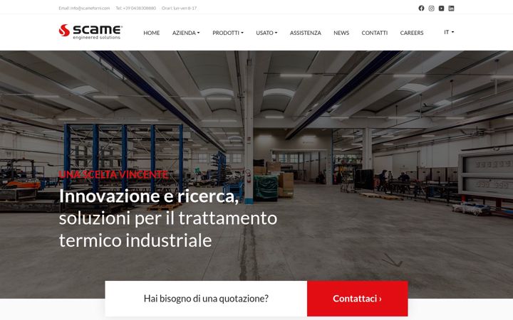 Screenshot of scameforni.com