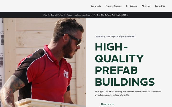 Screenshot of scandigroup.com.au