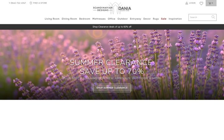 Screenshot of scandinaviandesigns.com