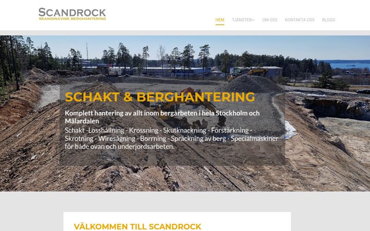 Екранна снимка на scandrock.se