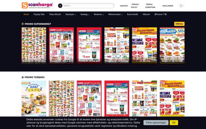 Screenshot of scanharga.com