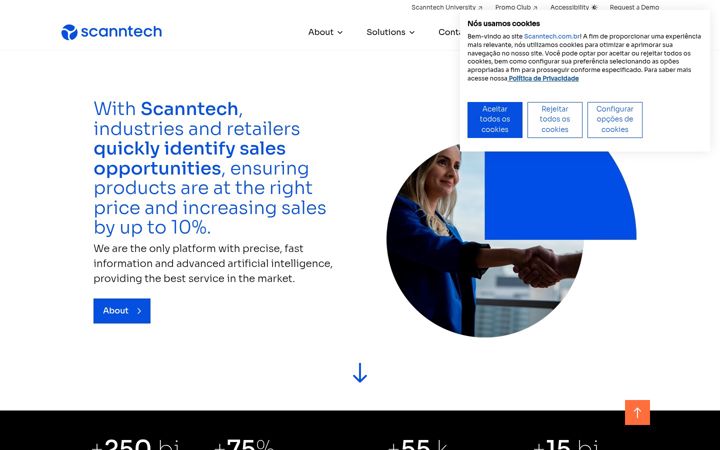 Screenshot of scanntech.com