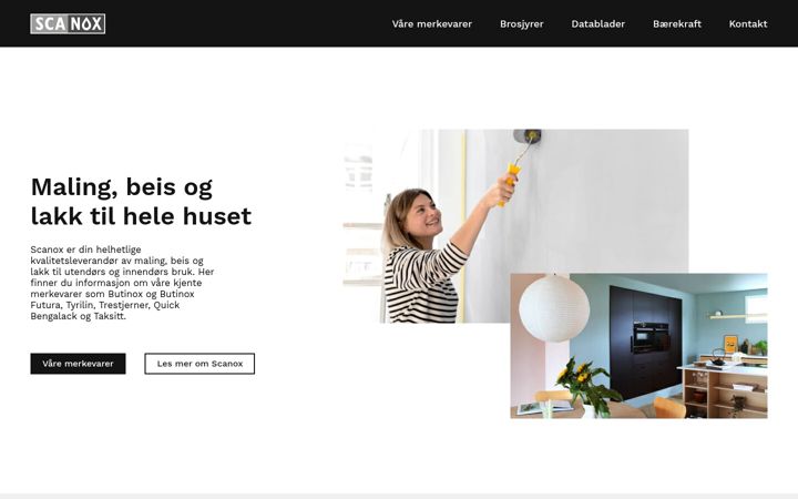 Skjermbilde av scanox.no