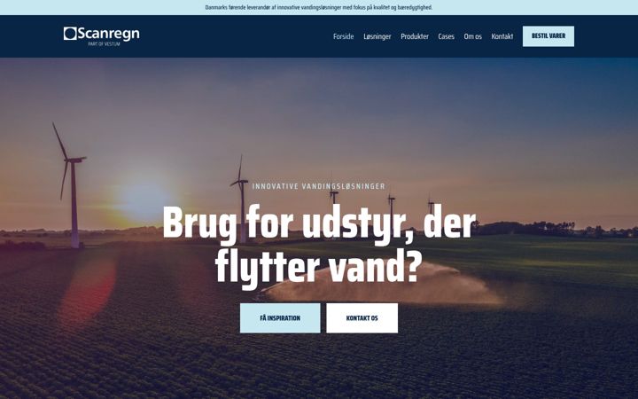 Skærmbillede af scanregn.dk