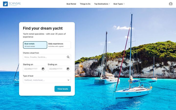 Screenshot of scansail.com