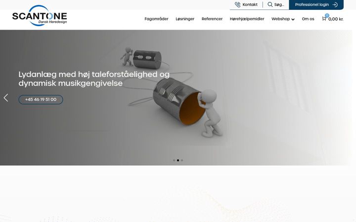 Screenshot of scantone.dk