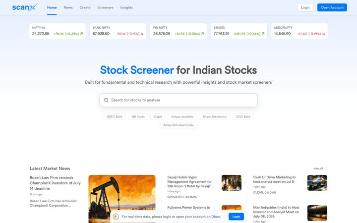Screenshot of scanx.trade