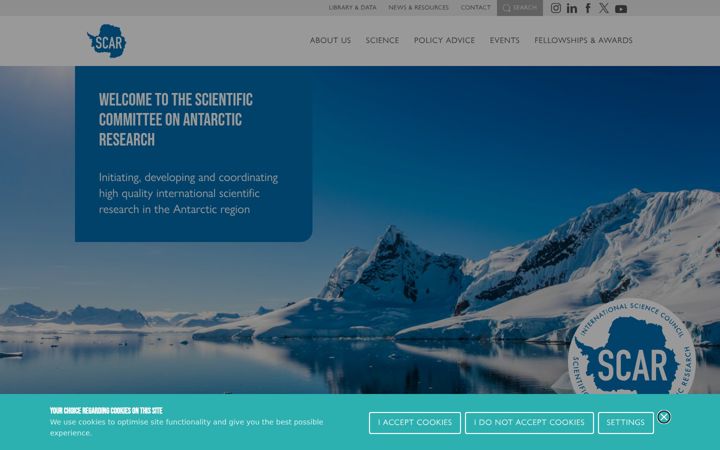 Skærmbillede af scar.org