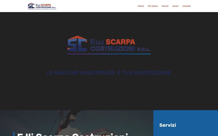 Capture d'écran de scarpacostruzioni.it