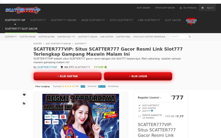 Screenshot of scatter777vip.info