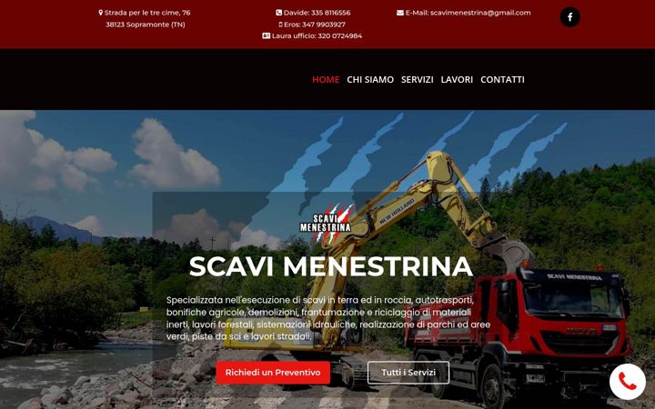 Screenshot von scavimenestrina.it