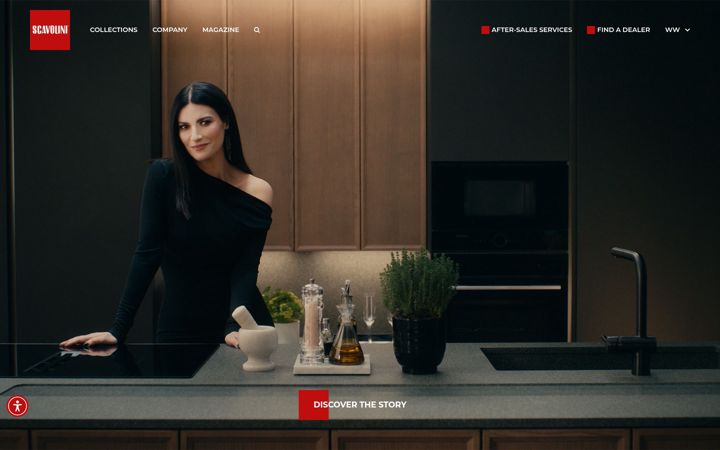 Screenshot of scavolini.com